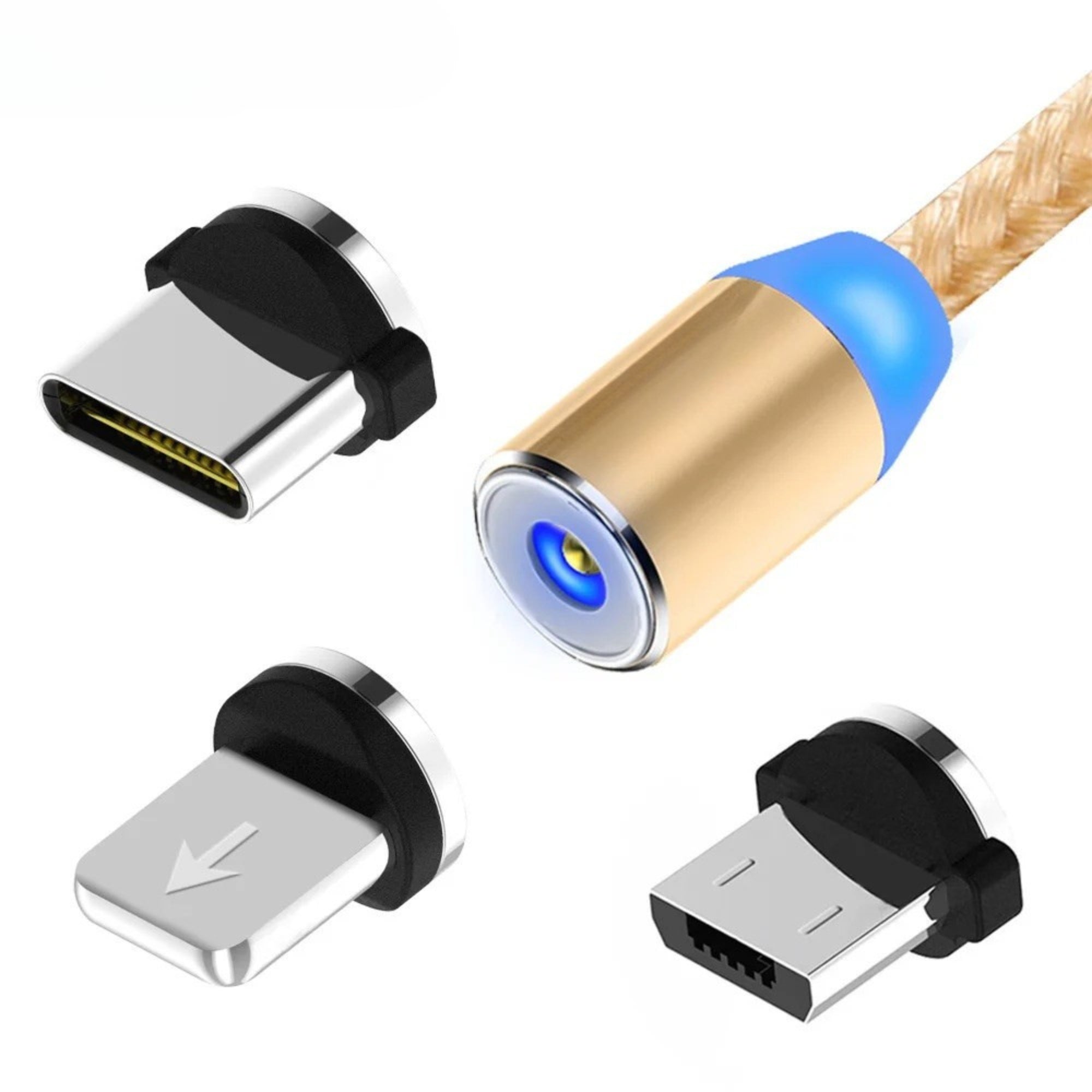 Câble de Recharge Magnétique 3-en-1 | Rotation 360°